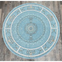 Турецкий ковер Iran collection A053 Голубой круг